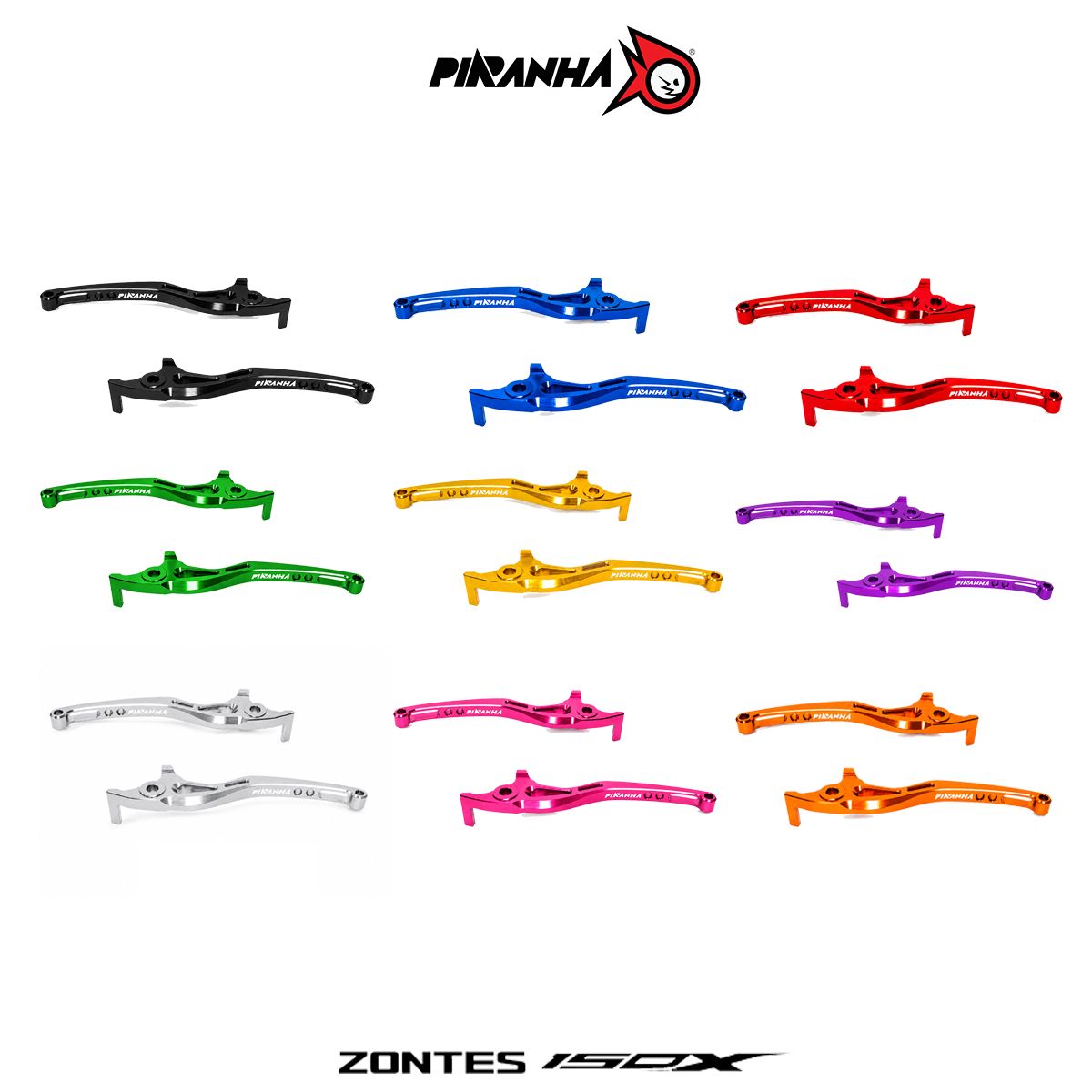 มือเบรค CNC PIRANHA LEVERS ZONTES 150X Special Edition