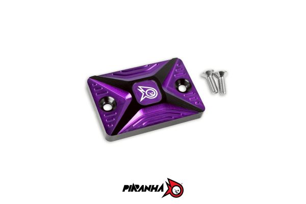 ฝาปิดน้ำมันดิสเบรค CNC Duo Anodize สำหรับปั๊มเดิม NISSIN ทรงเหลี่ยม V2 PIRANHA