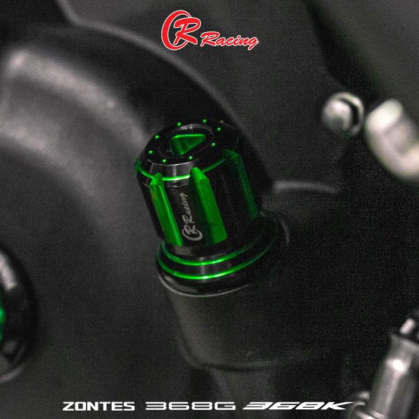 น๊อตอุดน้ำมันเครื่อง (มีเข็มวัด) CNC DUO ANODIZE GIORNO+ / PCX150-160 / LEAD / FORZA-350 / ZONTES CR RACING