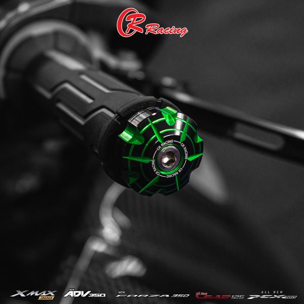 ปลายแฮนด์ CNC Dual ANODIZED ใส่ได้ทั่วไป V3 LEAD / Giorno+ / X-MAX / FORZA-350 / ADV-350 / PCX-160 CR RACING
