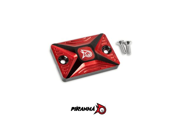 ฝาปิดน้ำมันดิสเบรค CNC Duo Anodize สำหรับปั๊มเดิม NISSIN ทรงเหลี่ยม V2 PIRANHA