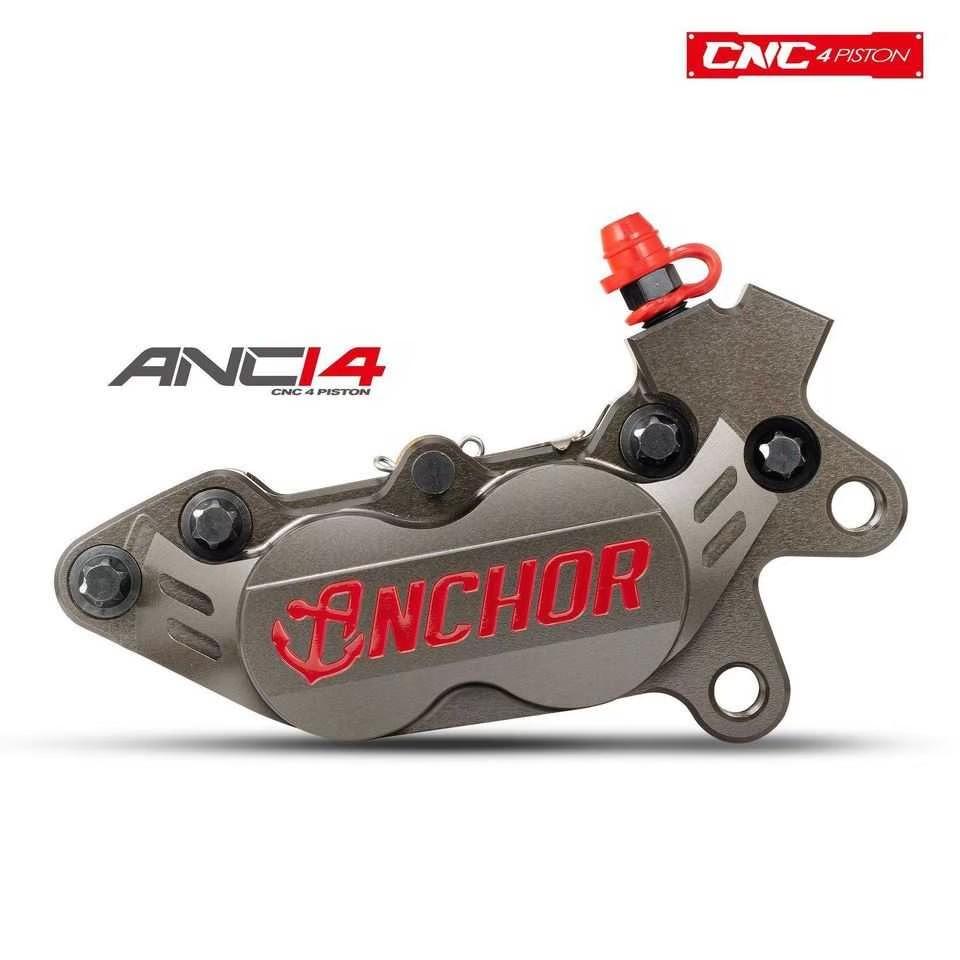 11. ปั้มเบรค ANCHOR ANC14 4POT หูชิต 40mm งาน CNC ขนาดลูกสูบ 34mm*2 / 30mm*2