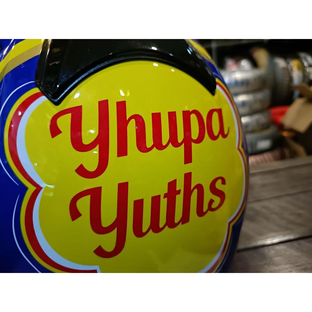 1.หมวกกันน็อค เต็มใบ เปิดคางได้ RIDER REVO รุ่น YHUPA COLA ลายโค้ก