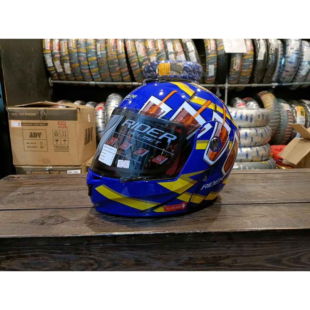 1.หมวกกันน็อค เต็มใบ เปิดคางได้ RIDER REVO รุ่น YHUPA COLA ลายโค้ก