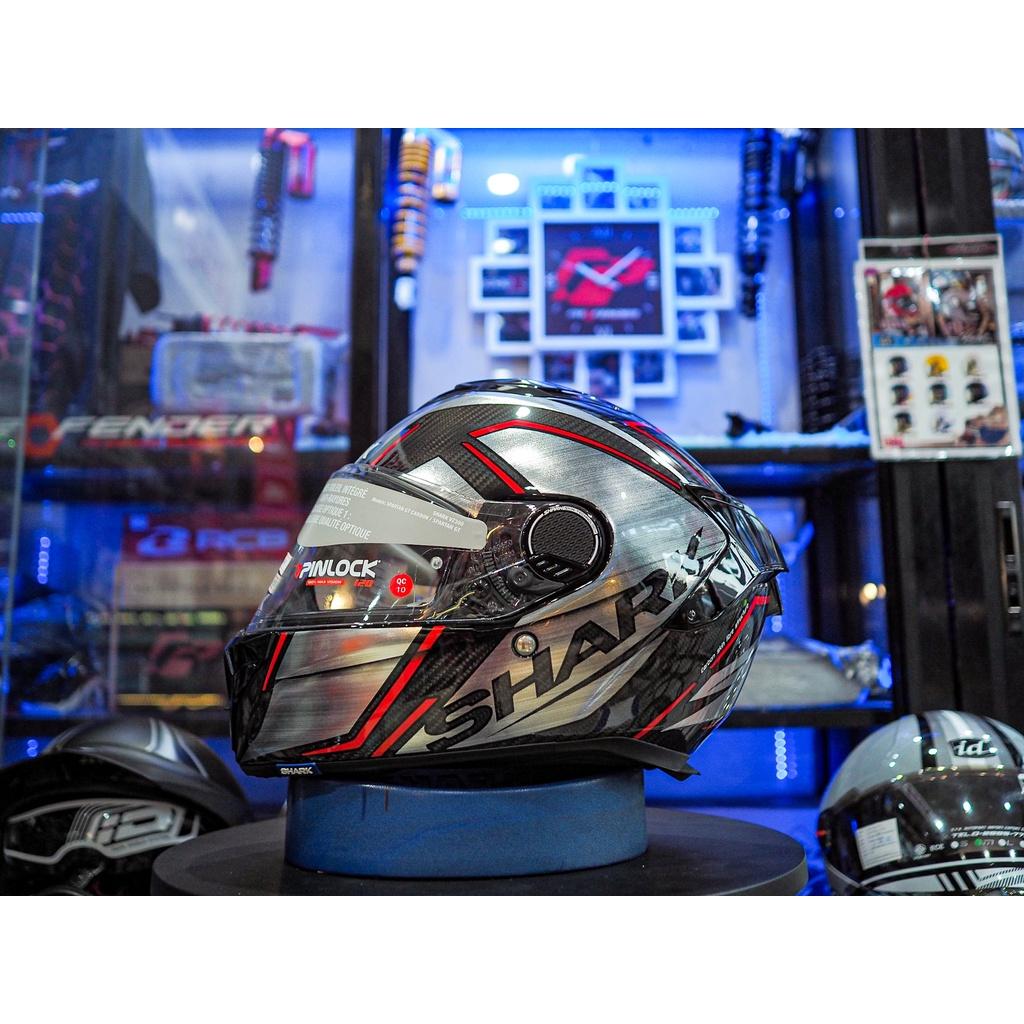 หมวกกันน็อค Shark Spartan GT Carbon Kromium Silver Red *สอบถามก่อนซือ