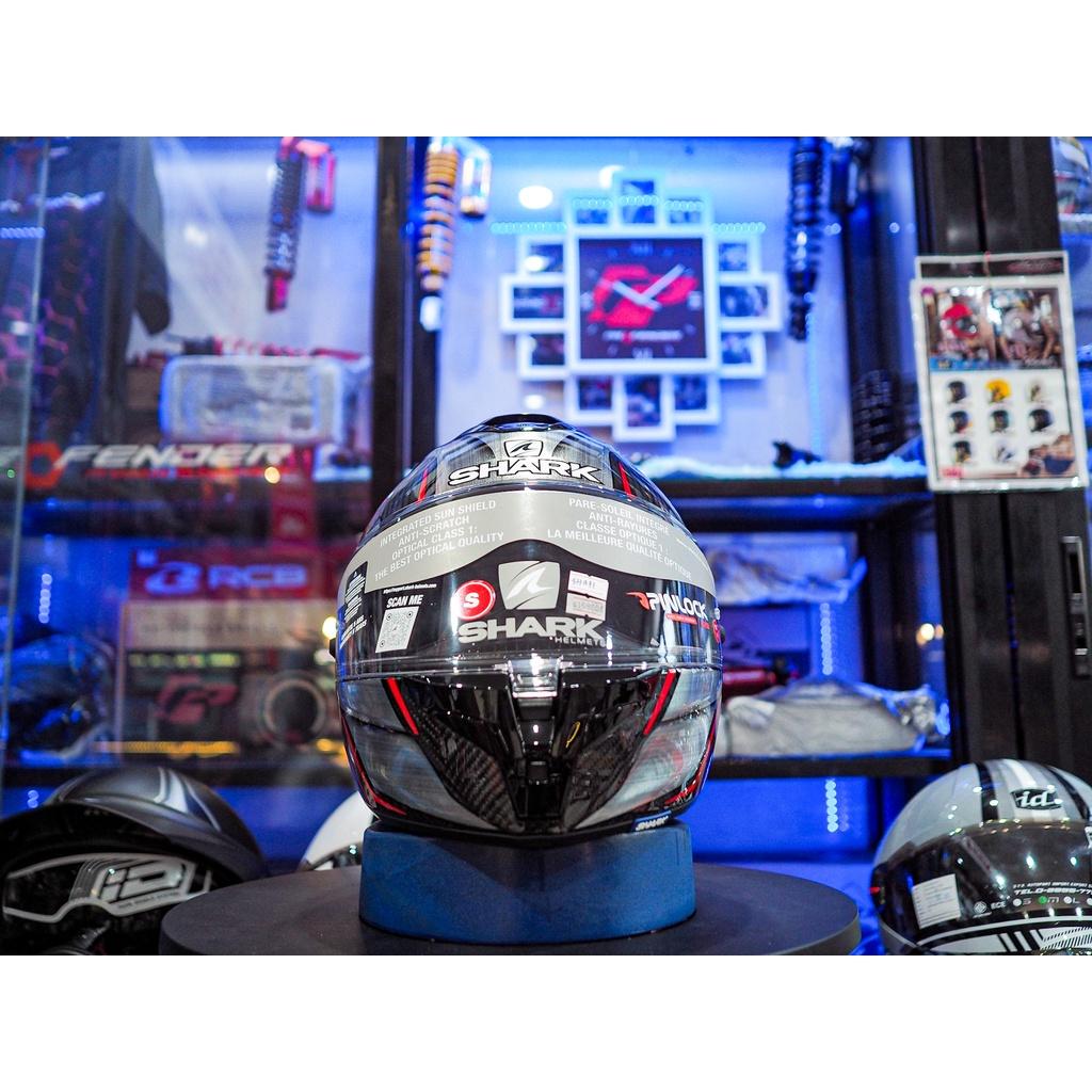 หมวกกันน็อค Shark Spartan GT Carbon Kromium Silver Red *สอบถามก่อนซือ