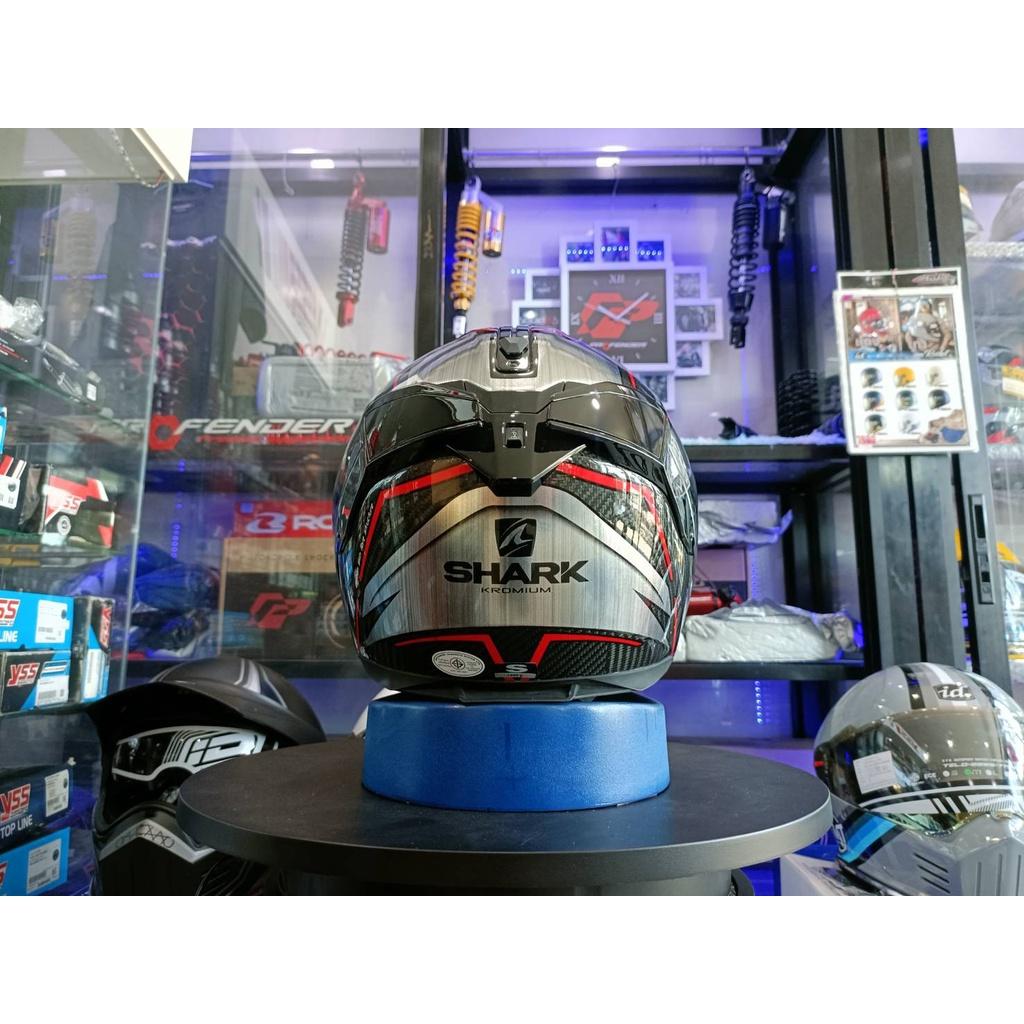 หมวกกันน็อค Shark Spartan GT Carbon Kromium Silver Red *สอบถามก่อนซือ