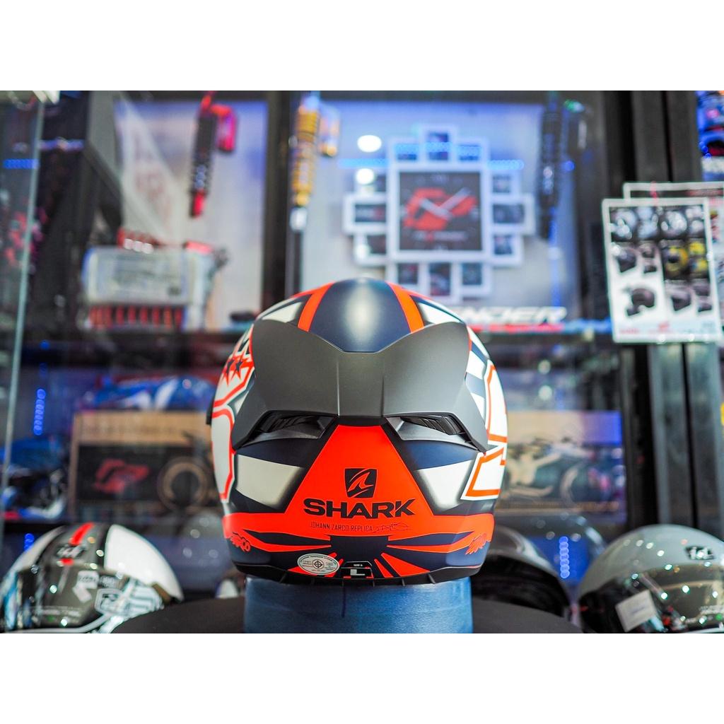 หมวกกันน็อค SHARK D-SKWAL2 ZARCO 2019 MAT  ORANGE WHITE BLUE *สอบถามก่อนซือ