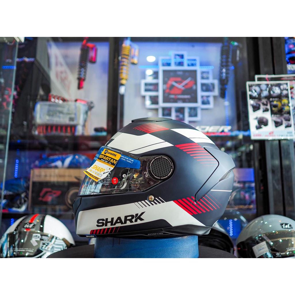 หมวกกันน็อค SHARK SPARTAN STRAD MAT BLUE WHITE RED *สอบถามก่อนซือ