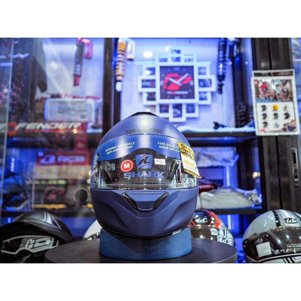 หมวกกันน็อค SHARK SPARTAN BLANK MAT NAVY BLUE MAT *สอบถามก่อนซือ