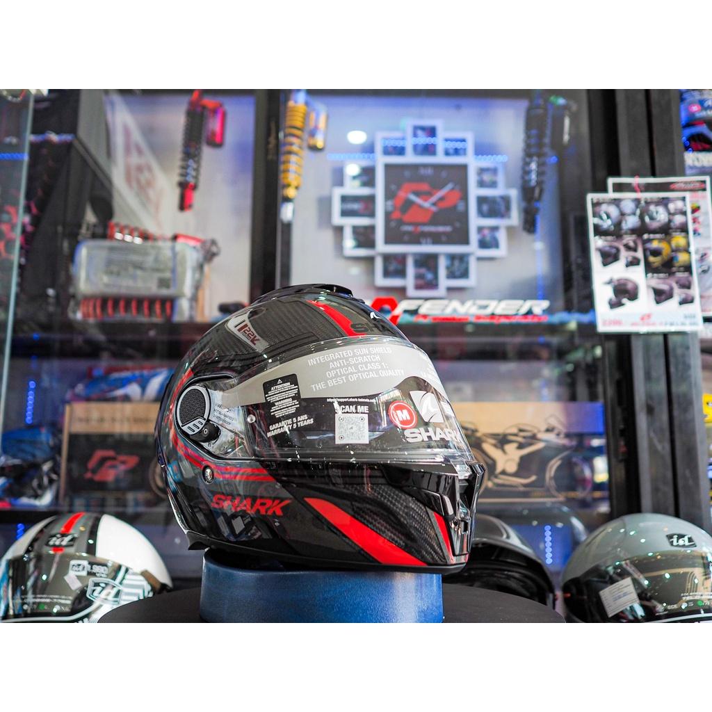 หมวกกันน็อค SHARK SPARTAN GT CARBON  TRACKER CARBON ANTHRACITE RED *สอบถามก่อนซือ