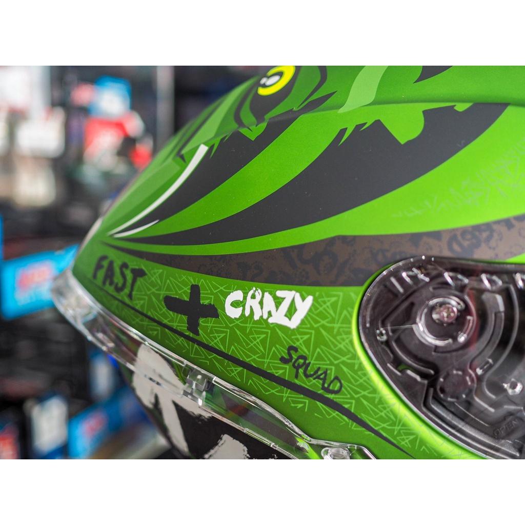 😍 หมวกกันน็อค ครึ่งใบ LAZER TANGO-SR - ONI GREEN ลายยักษ์เขียว นำเข้าจากประเทศเบลเยี่ยม ของแท้ มีไซค์ S M L XL 2XL