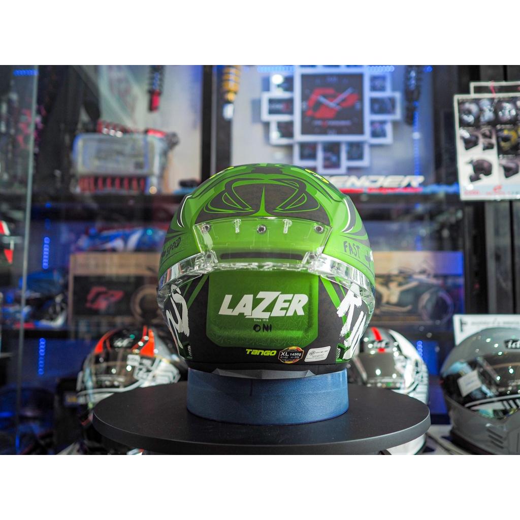 😍 หมวกกันน็อค ครึ่งใบ LAZER TANGO-SR - ONI GREEN ลายยักษ์เขียว นำเข้าจากประเทศเบลเยี่ยม ของแท้ มีไซค์ S M L XL 2XL