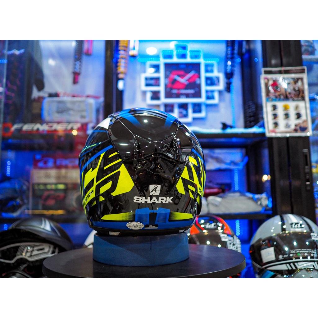 หมวกกันน็อค SHARK RACE-R PRO ASPY BLACK BLUE YELLOW *สอบถามก่อนซือ