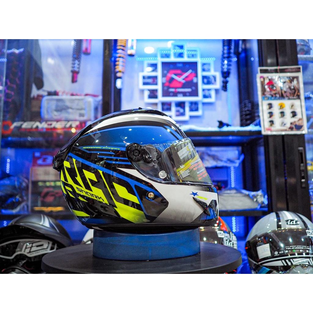 หมวกกันน็อค SHARK RACE-R PRO ASPY BLACK BLUE YELLOW *สอบถามก่อนซือ