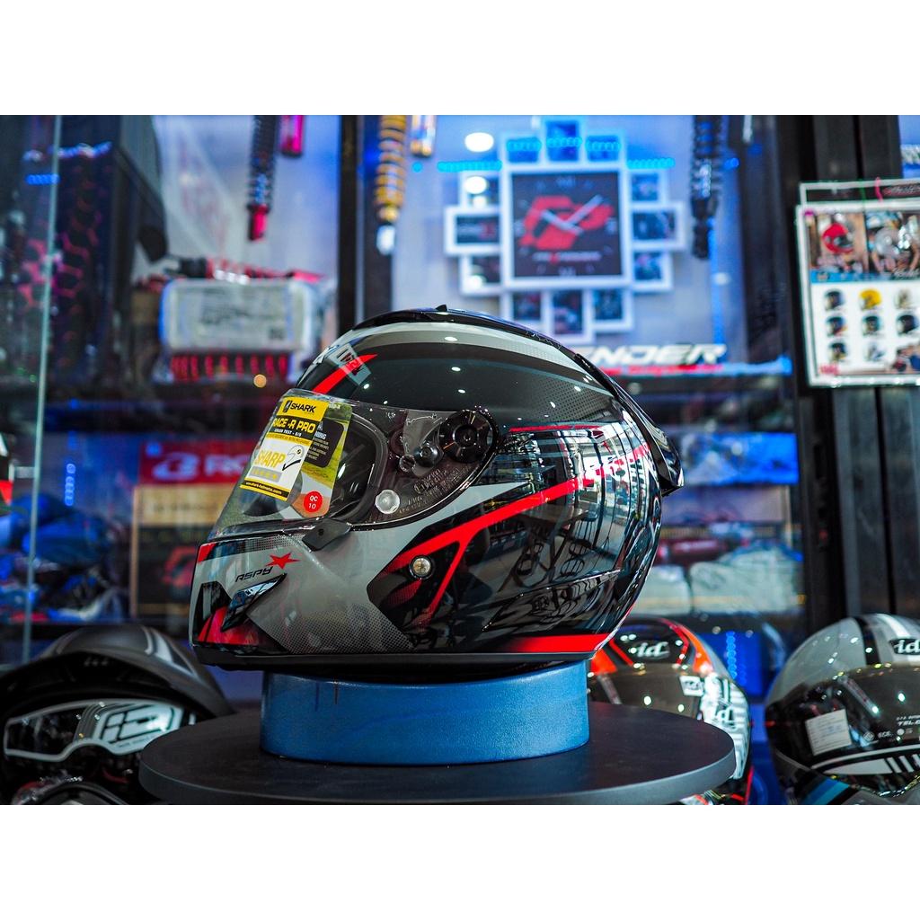 หมวกกันน็อค SHARK RACE-R PRO  ASPY BLACK ANTHRACITE RED *สอบถามก่อนซื้อ