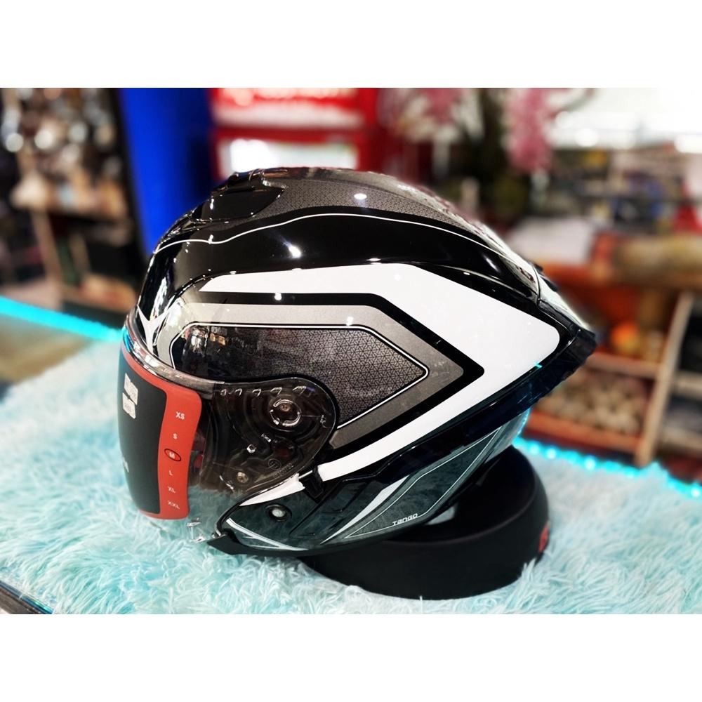 หมวกกันน็อค Lazer Tango-SR Black-White-Grey เงา (Spoiler)นำเข้าจาก แบลเยี่ยม