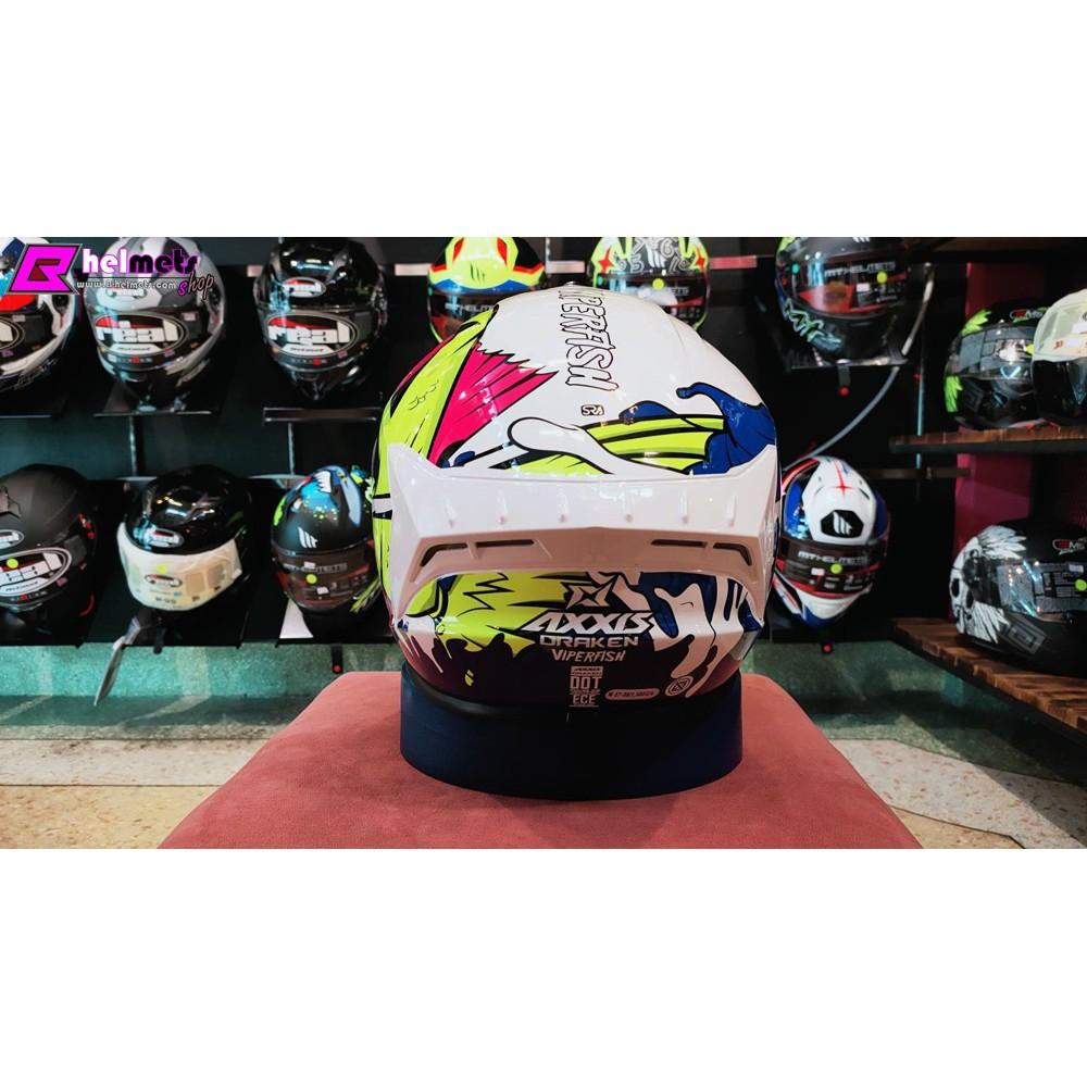 25.หมวกกันน็อค เต็มใบ Axxis รุ่นDraken Viper Fish Gloss มีสินค้าพร้อมจัดส่ง
