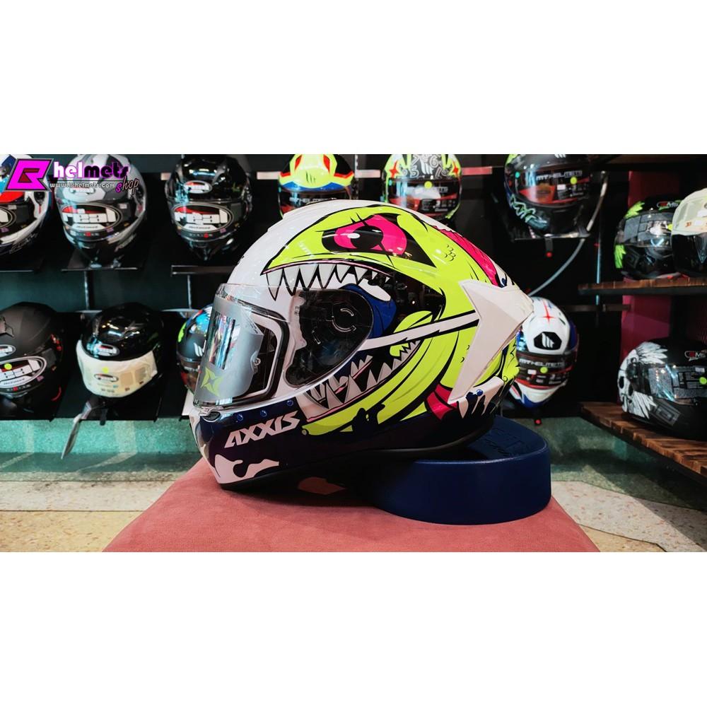 25.หมวกกันน็อค เต็มใบ Axxis รุ่นDraken Viper Fish Gloss มีสินค้าพร้อมจัดส่ง
