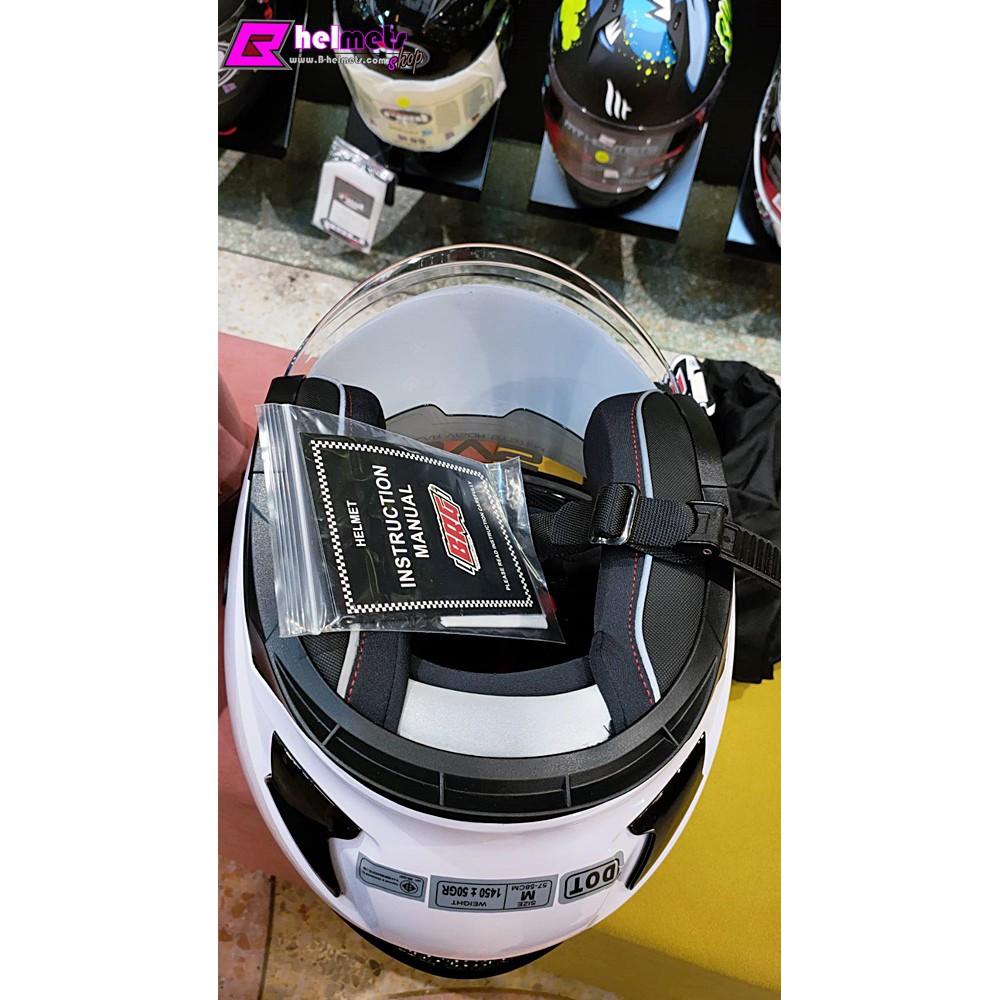 40.หมวกกันน็อค ครึ่งใบ BRG HELMETS BR-20 SOLID (สีขาว-เงา)