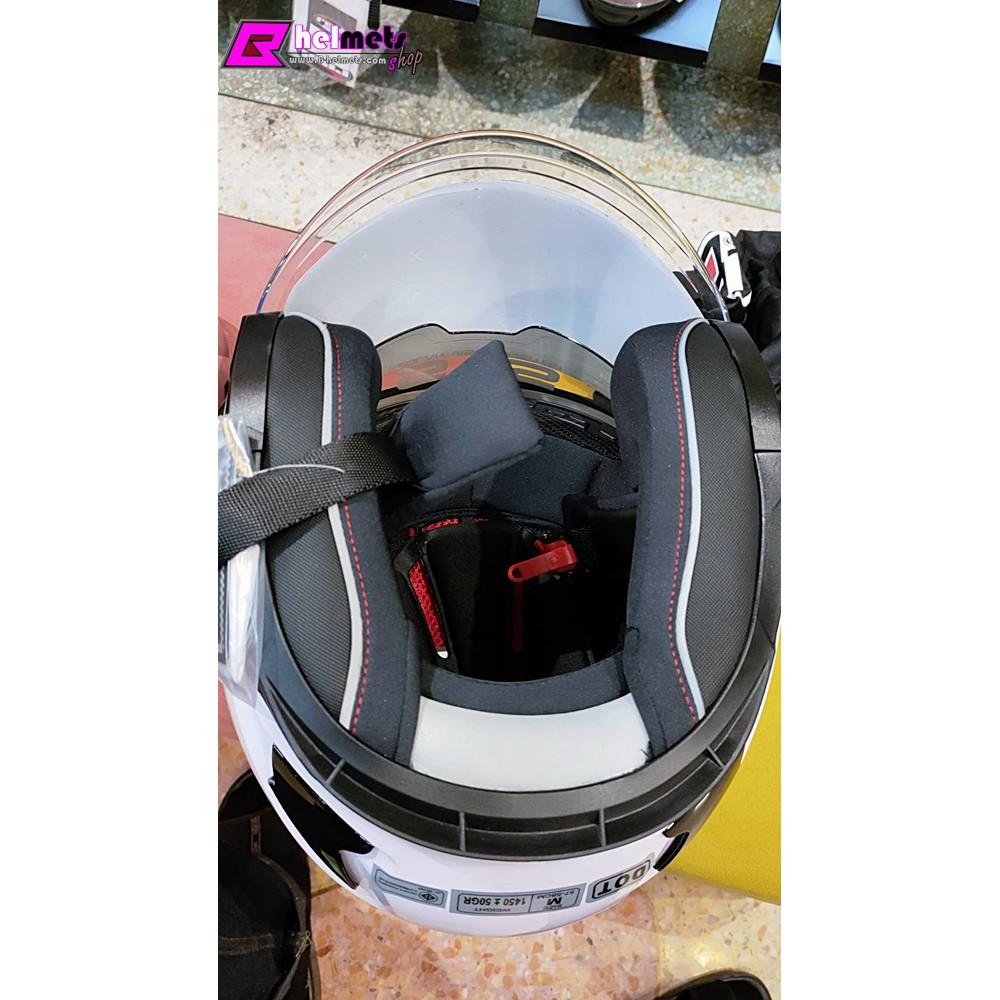 40.หมวกกันน็อค ครึ่งใบ BRG HELMETS BR-20 SOLID (สีขาว-เงา)