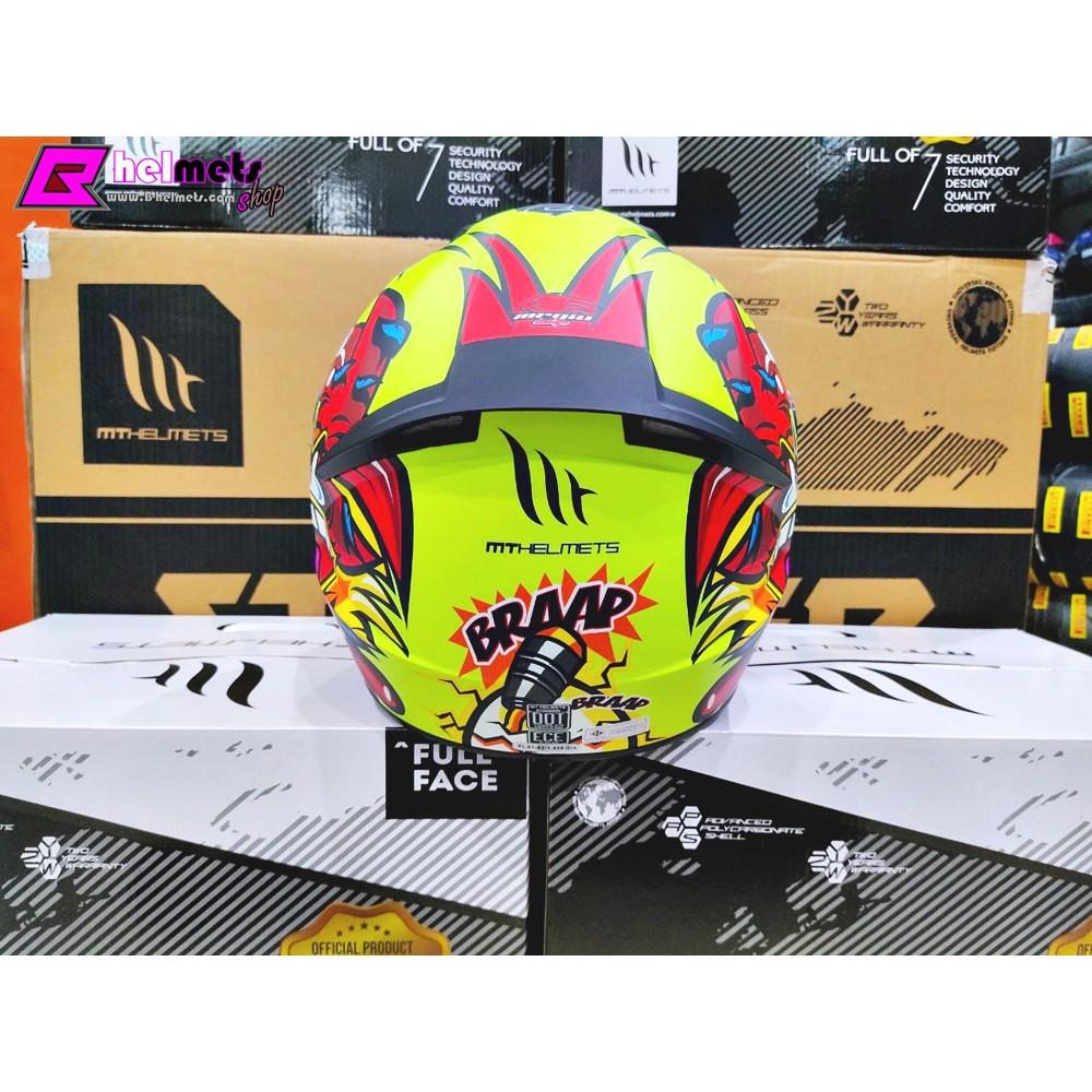 ##"หมวกกันน็อค MT STINGER CHICKEN - MATT YELLOW [ด้าน]