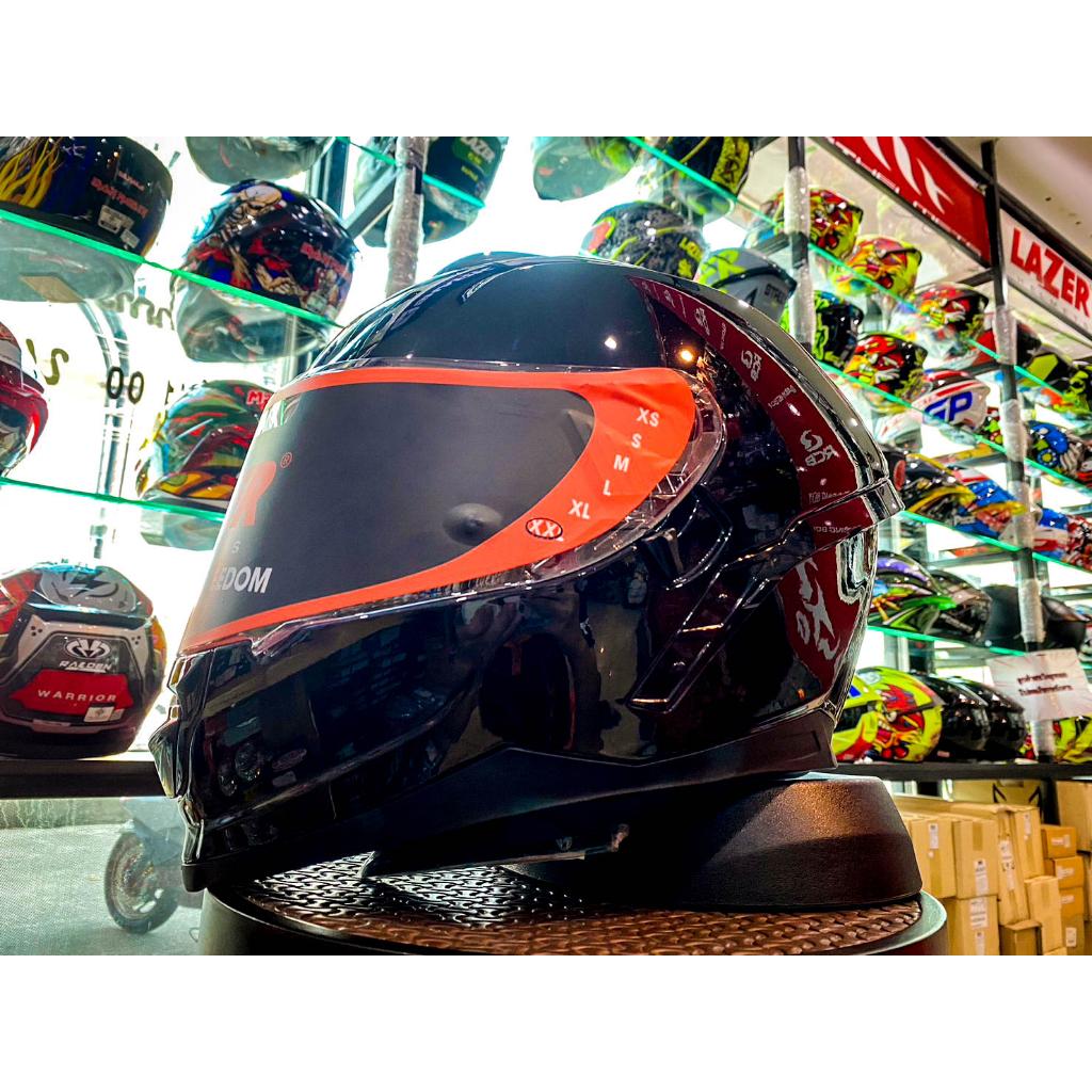 31.หมวกกันน็อค เต็มใบ LAZER RAFALE-S - สีพื้น Black-ดำเงา