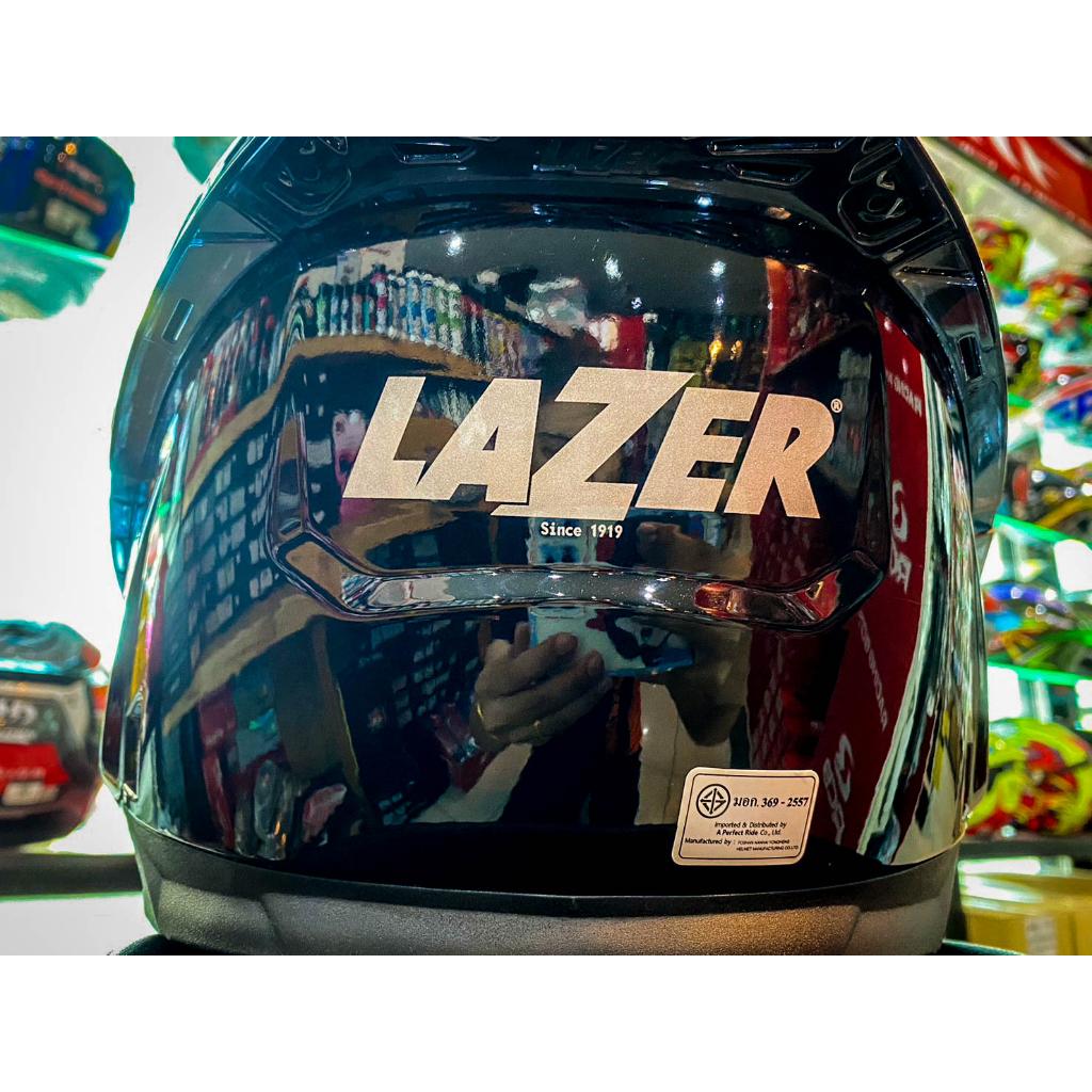 31.หมวกกันน็อค เต็มใบ LAZER RAFALE-S - สีพื้น Black-ดำเงา
