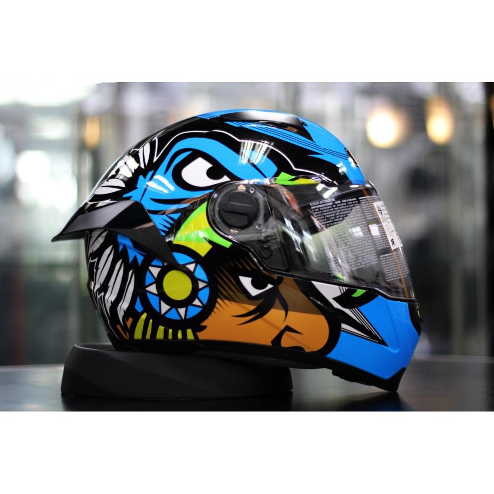 หมวกกันน็อค เต็มใบ SM5 SNACK  HUNTER BLUE สีน้ำเงิน