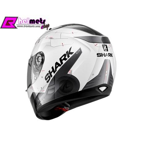 #หมวกกันน็อค Shark  Ridill Mecca (WKR) ขาว-ดำ *สอบถามก่อนซือ