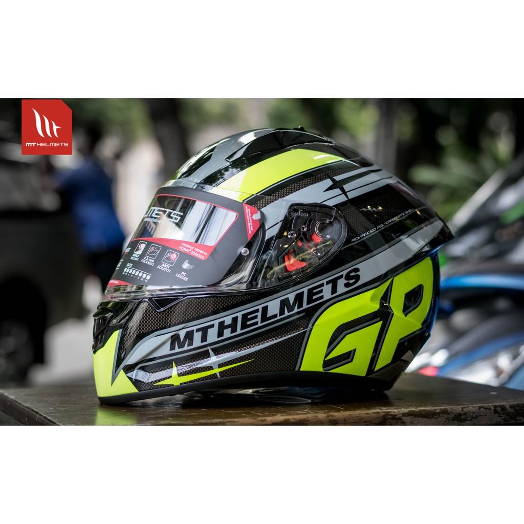 #หมวกกันน็อค MT STINGER NEW GP "1แถม1 ฟรี Lube71 ถึงสิ้นเดือนต.ค 63 "- BLACK FLUOR YELLOW*