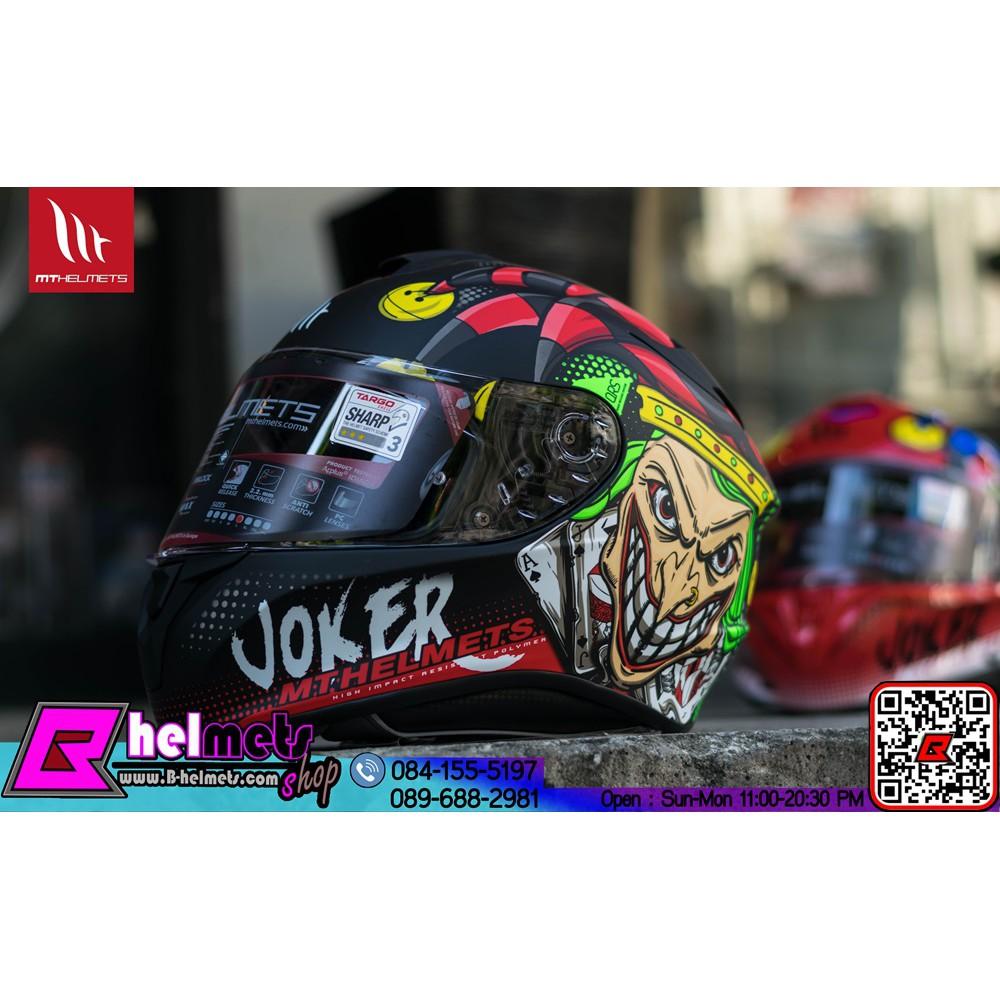 #หมวกกันน็อค MT TARGO JOKER - MATT BLACK [ด้าน]**