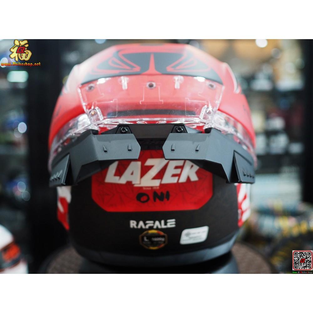 30.หมวกกันน็อค เต็มใบ LAZER RAFALE-SR- ONI Red-Dark Grey-Yellow Fluo-Matt "แถมสปอยเลอร์"สินค้าบางใบ อาจจะมีตำหนิเล็กน้อย