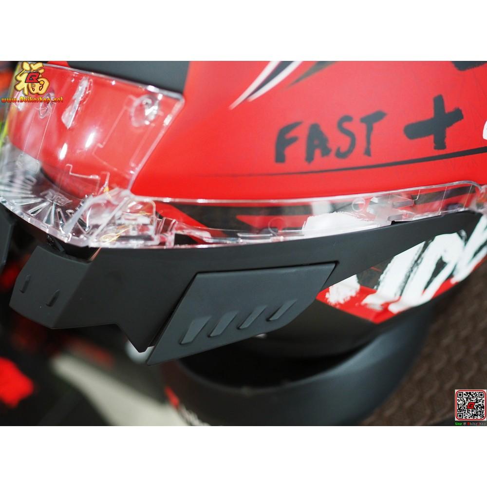 30.หมวกกันน็อค เต็มใบ LAZER RAFALE-SR- ONI Red-Dark Grey-Yellow Fluo-Matt "แถมสปอยเลอร์"สินค้าบางใบ อาจจะมีตำหนิเล็กน้อย