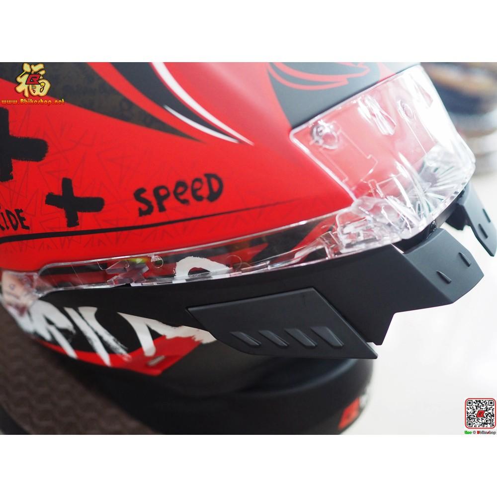 30.หมวกกันน็อค เต็มใบ LAZER RAFALE-SR- ONI Red-Dark Grey-Yellow Fluo-Matt "แถมสปอยเลอร์"สินค้าบางใบ อาจจะมีตำหนิเล็กน้อย
