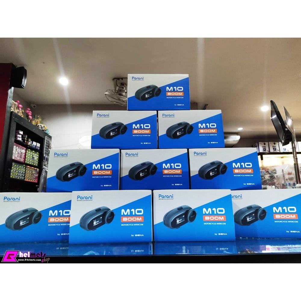 #บลูทูธ💥2024 PARANI A10 รุ่นใหม่ล่าสุด, M10 By SENA ไมล์แข็ง คุยได้ 4 คนจอ LCD แท้ 100%
