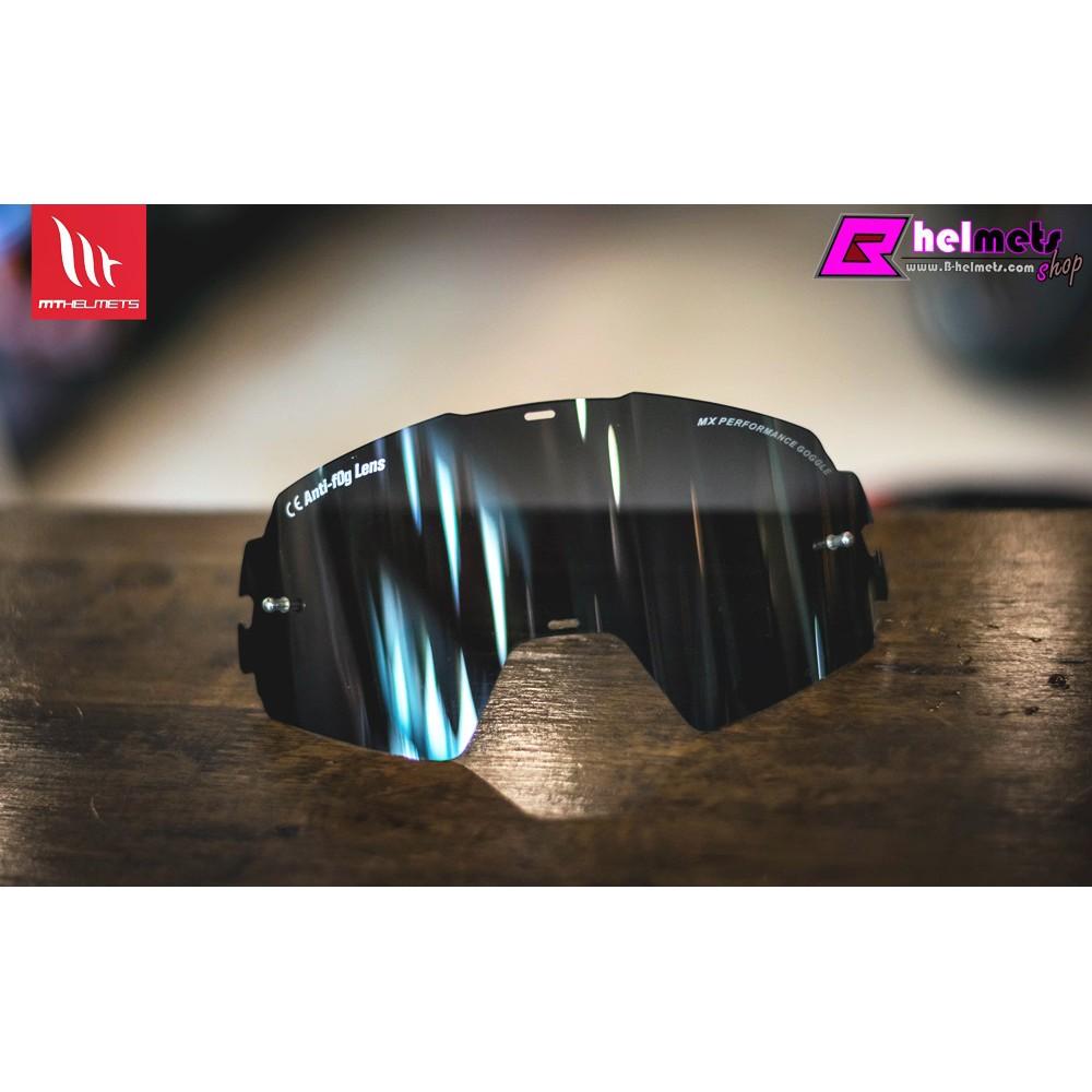 #เลนส์แว่นหมวกกันน็อควิบาก MT FALCON VISOR GOOGLES - SMOKE สีดำ