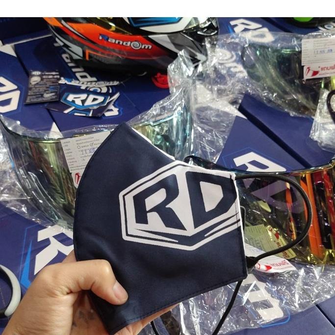 8.หมวกกันน็อค RD Random รุ่น CZR ลาย5 สีส้มลายยักษ์* แถมMASK+ชิวปรอทฟรีๆ