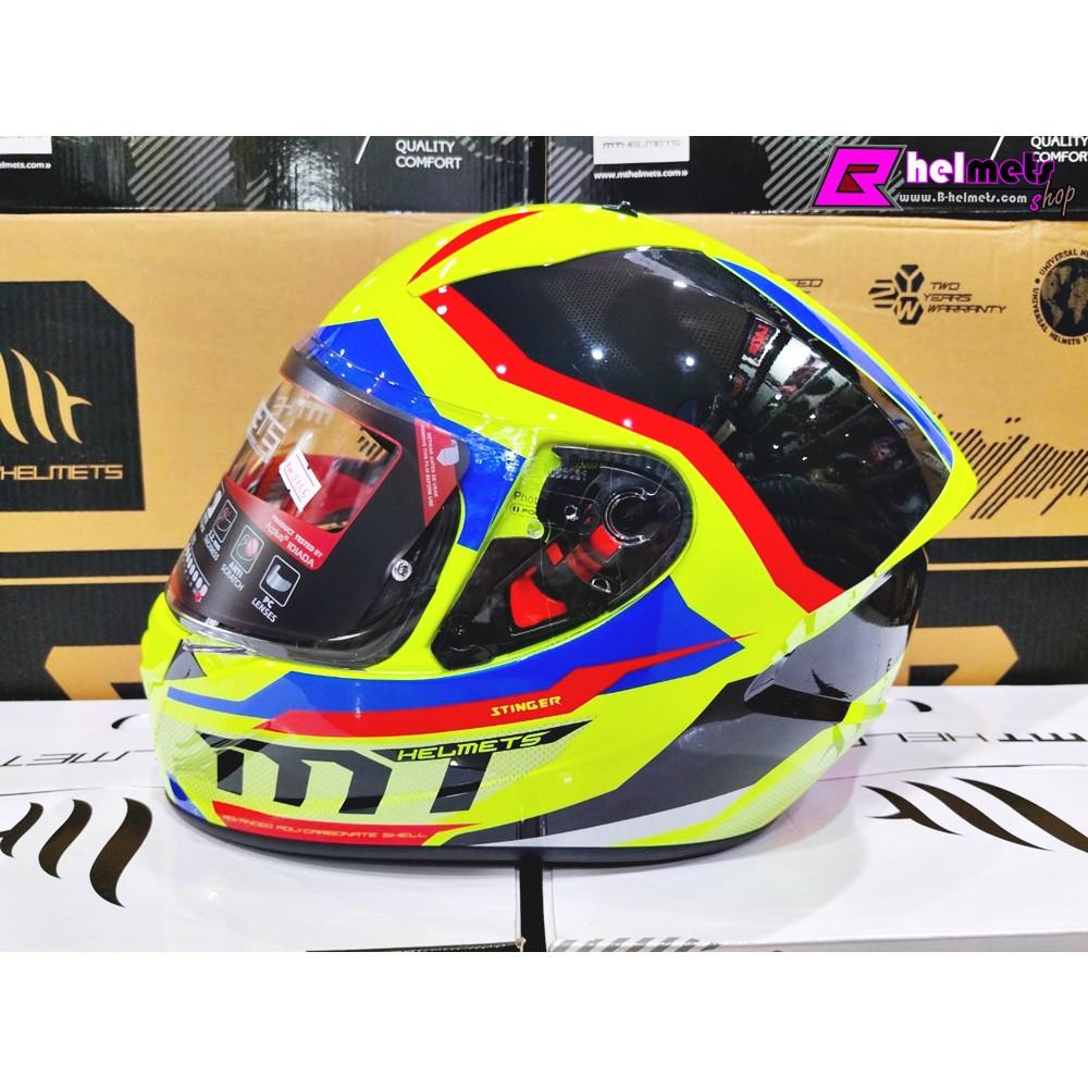 ##หมวกกันน็อค MT  STINGER SUPRA - GLOSS FLUOR YELLOW NEW!!! [เงา]