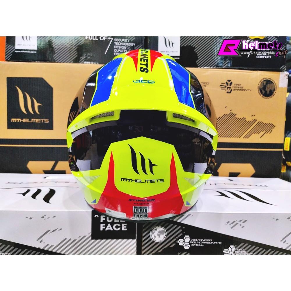 ##หมวกกันน็อค MT  STINGER SUPRA - GLOSS FLUOR YELLOW NEW!!! [เงา]