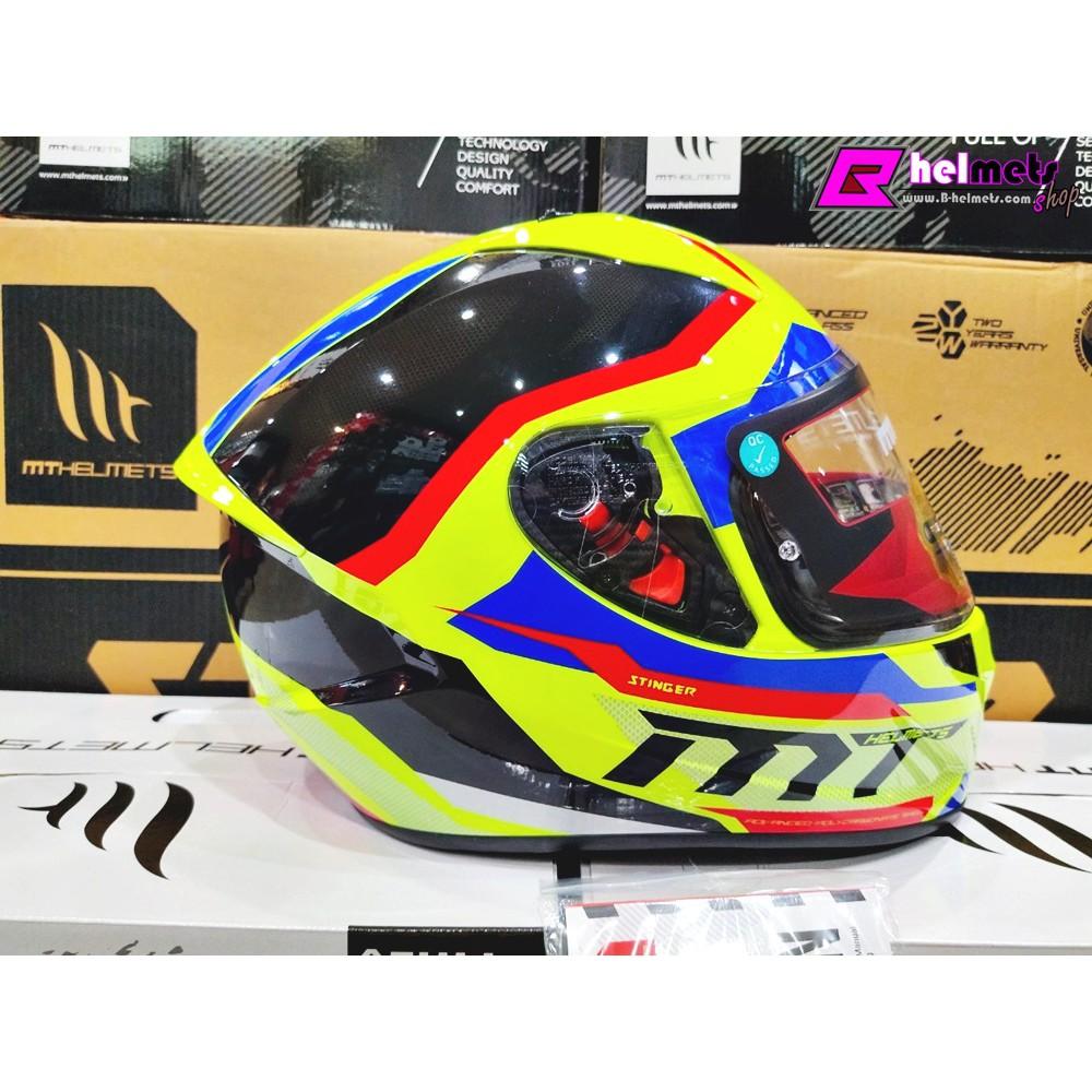 ##หมวกกันน็อค MT  STINGER SUPRA - GLOSS FLUOR YELLOW NEW!!! [เงา]