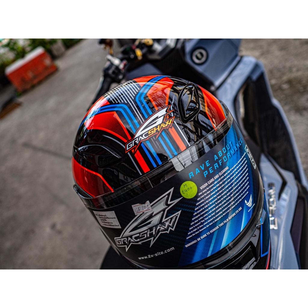 โล๊ะ หมวกกันน็อค Gracshaw G9999 Grandex เต็มใบ แว่น2ชั้น มีไซส์ M L XL