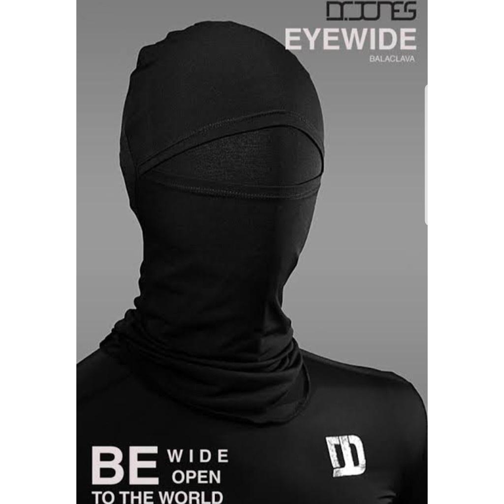 7 โม่งตากว้าง Dr.jones  รุ่น Explorer  Balaclava สีดำ ตัวกล่องดำ โม่ง ผ้าคลุมหัว โม่งคลุมหัว