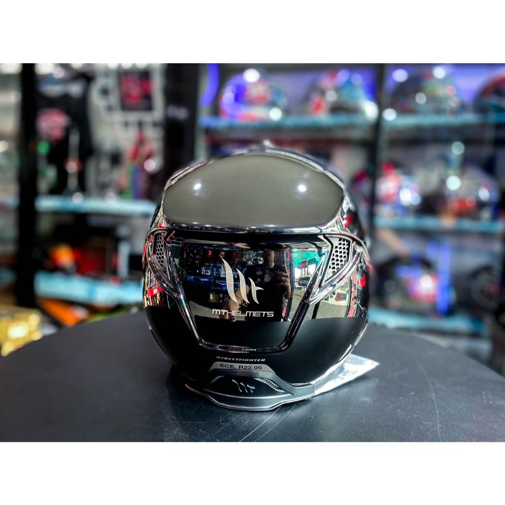 หมวกกันน็อค MT Streetfighter Sv Gloss Black สีดำเงา มีสินค้าพร้อมส่ง หมวดถอดคางได้