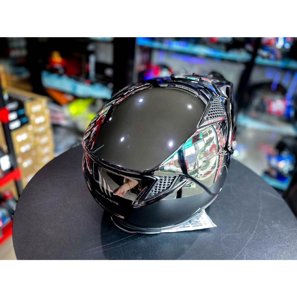 หมวกกันน็อค MT Streetfighter Sv Gloss Black สีดำเงา มีสินค้าพร้อมส่ง หมวดถอดคางได้