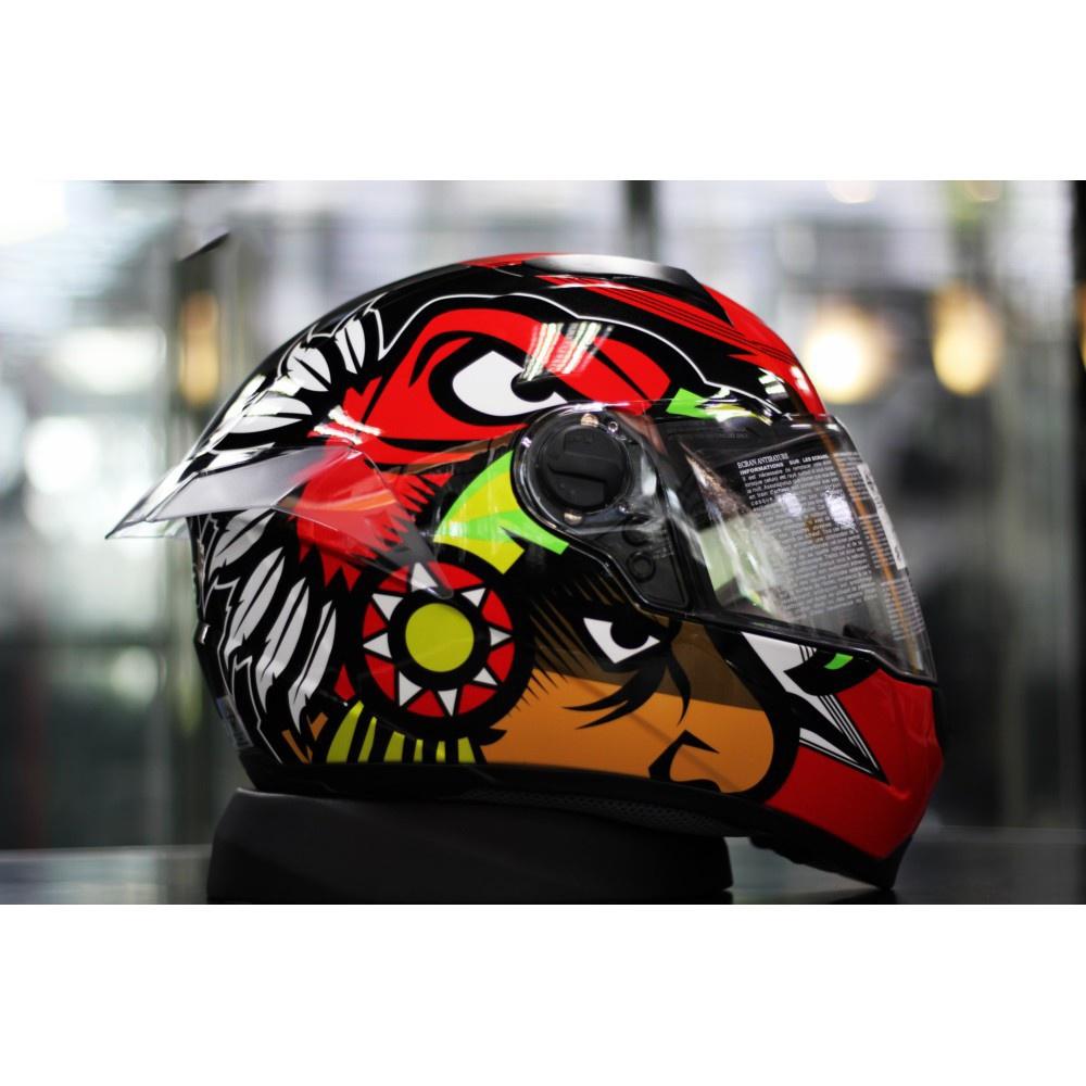 หมวกกันน็อต เต็มใบ SM5 SNACK  HUNTER RED สีแดง NEW!!