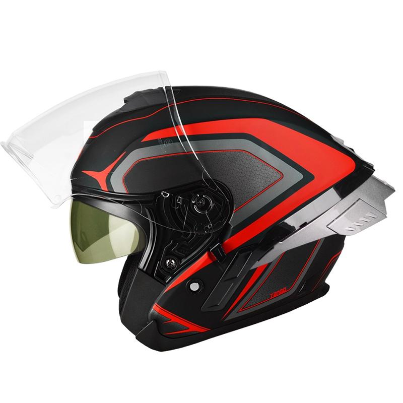 ##หมวกกันน็อค Tango-SR - HEXA Black-Red-Grey-Matt (Spoiler *แถม ) สอบถามก่อนสั่งซื้อ
