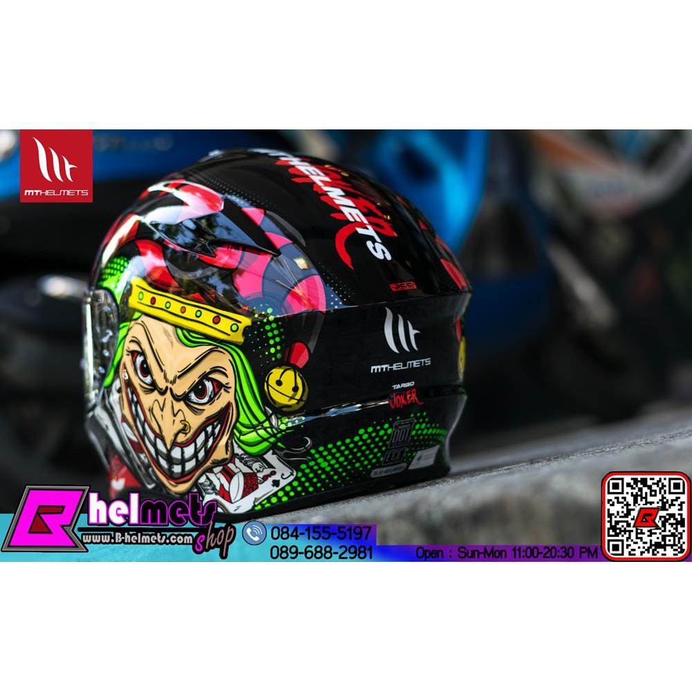 #หมวกกันน็อค MT รุ่นTARGO JOKER - GLOSS BLACK [เงา] **