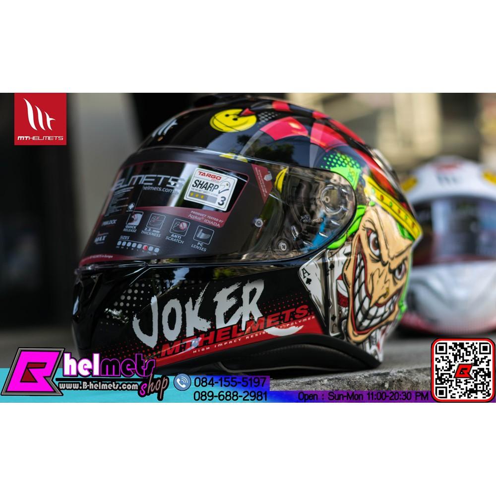 #หมวกกันน็อค MT รุ่นTARGO JOKER - GLOSS BLACK [เงา] **
