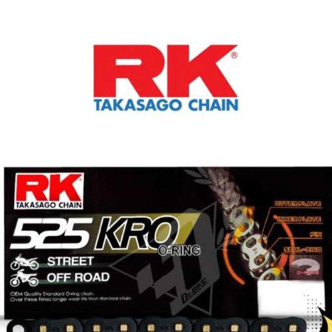 ชุดSetโซ่ สเตอร์หน้า-หลัง RK โซ่ KRO 525 สเตอร์หน้า-หลัง รุ่น R-1 R-1M พร้อมส่ง💯